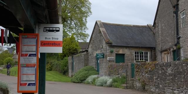 Bus Stop in Tissington Village