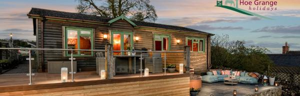 Cabin main photo with logo