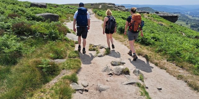 High Peak Walking Festival path and view