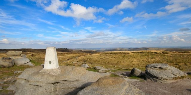 High Peak Walking Festival Trig point