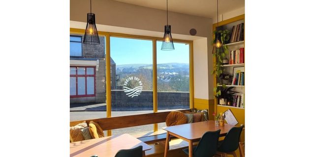 On Ther Bridge Cafe inside