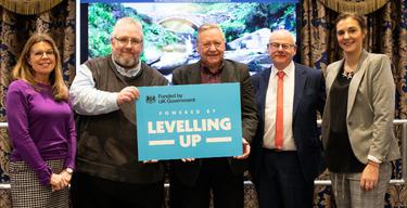 Partners mark the launch of a new UKSPF project in the High Peak and Staffordshire Moorlands